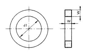 方形密封圈（矩形密封件）的結(jié)構(gòu)截面切面（輪廓）圖