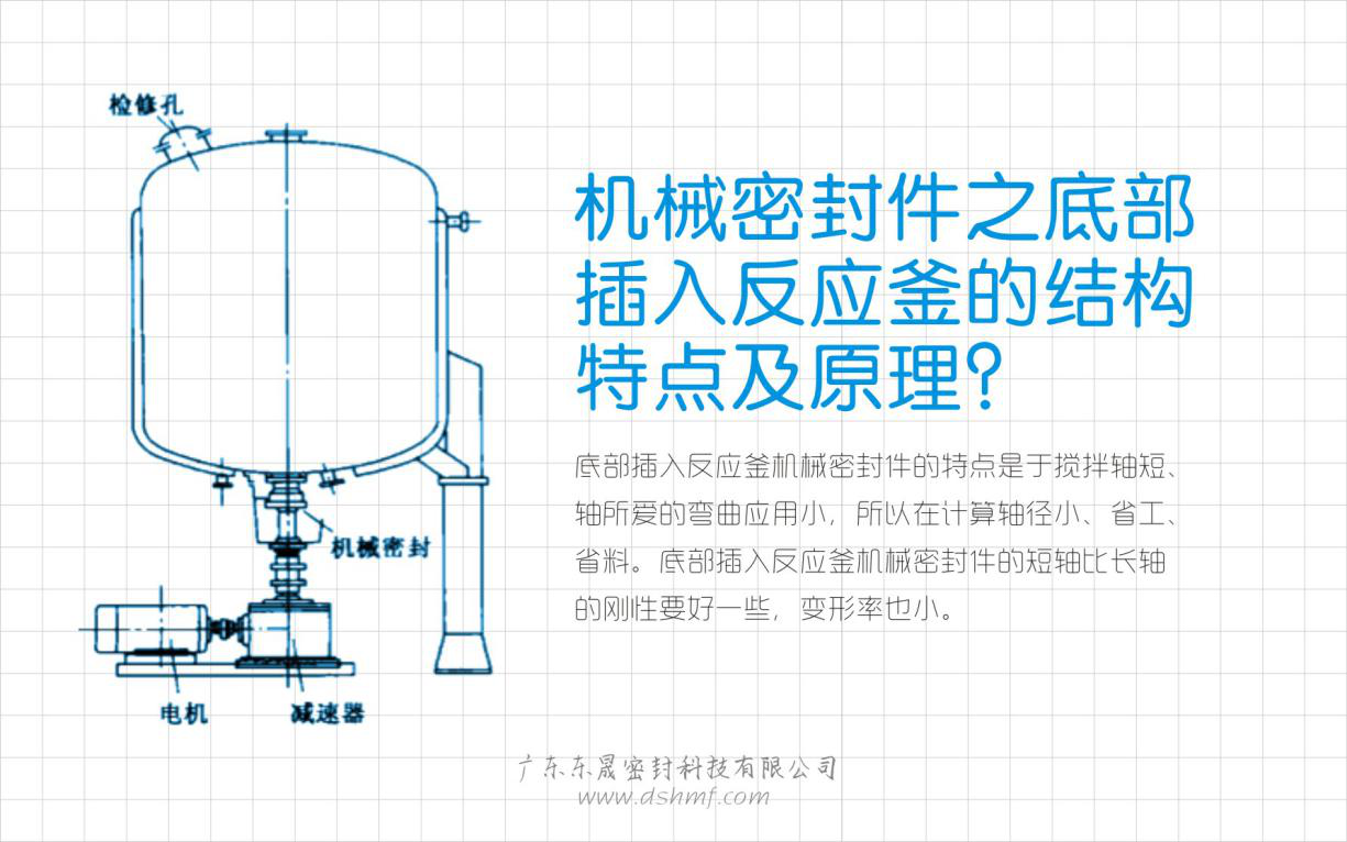 底部插入反應(yīng)釜機(jī)械密封件的結(jié)構(gòu)特點(diǎn)及原理圖